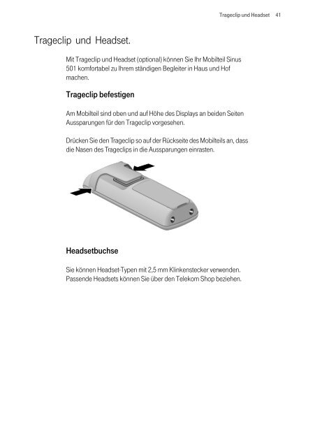 Sinus 501V - Telekom