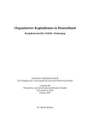 Organisierter Kapitalismus in Deutschland Komplementarität ... - MPIfG