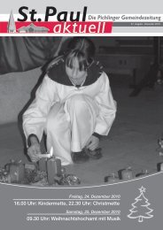 Ausgabe 47 / Dezember 2010 - St. Paul zu Pichling