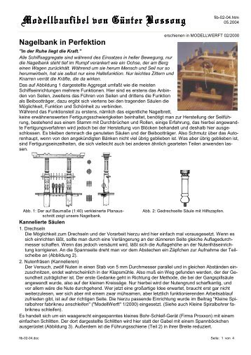 Modellbaufibel odellbaufibel odellbaufibel von Günter ... - mini-sail eV