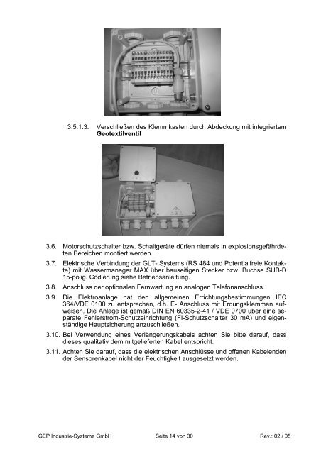 Betriebs- und Installationsanleitung - Gep-h2o.de