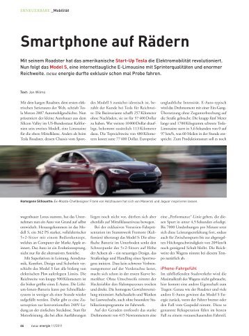 Die Elektro-Rennlimousine - Teslas neues Modell ... - Neue Energie