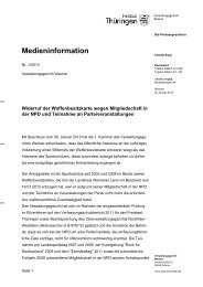 Pressemitteilung - Verwaltungsgericht Weimar - Freistaat Thüringen