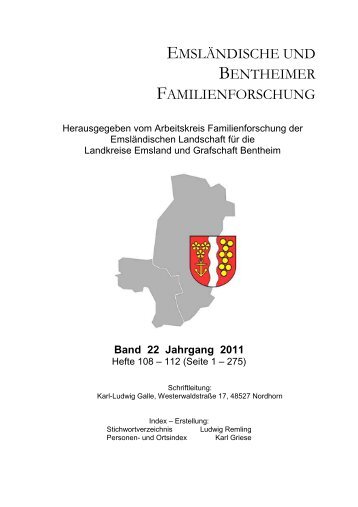 Gesamtregister - Arbeitskreis Familienforschung der Emsländischen ...