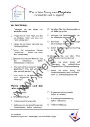 Checkliste Heimeinzug 2006 - Kreis Recklinghausen