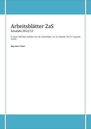 Arbeitsblätter 2aS - Scherz-Mediation