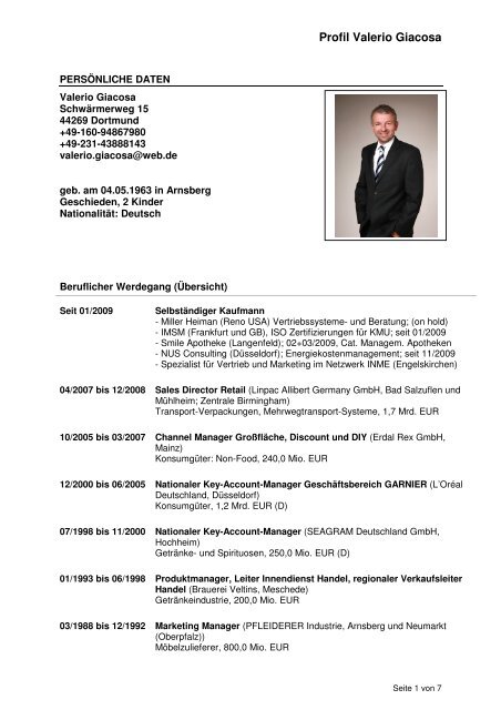Profil Valerio Giacosa Inmenet De