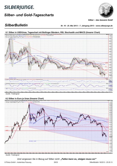 Silberjunge SilberBulletin - 16-2013 - 25.05.2013 - Der Silberjunge