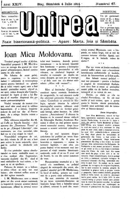 Ioan Micu Moldovanu. - BCU Cluj