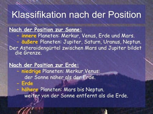 Unser Sonnensystem - Index of