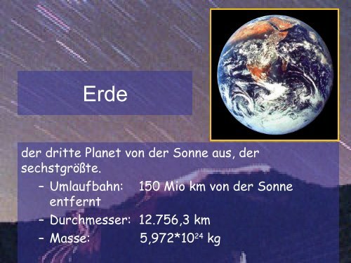 Unser Sonnensystem - Index of