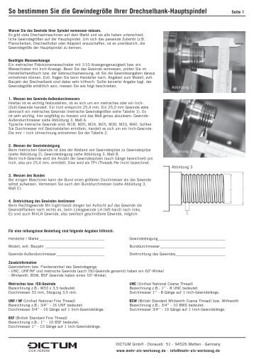 Produktinformationen - DICTUM GmbH