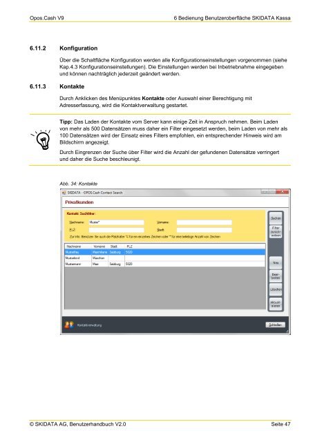 OPOS.Cash Dokumentation - Skidata