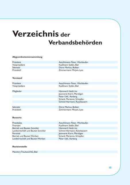 Jahresbericht 2011 - Seelandheim Worben