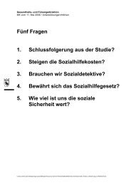 Fünf Fragen 1. Schlussfolgerung aus der Studie? 2 ... - Kanton Bern