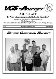 Amtsblatt Nr. 14/2009 - VG Saale-Rennsteig