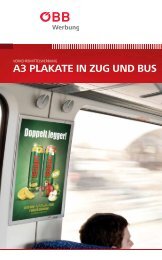 A3 PlAkAtE in Zug und Bus - ÖBB-Werbung GmbH
