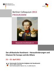 Berliner Colloquium 2013 PROGRAMM - Public Security