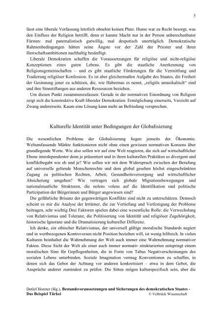 Ausführliche Informationen - Velbrück Wissenschaft