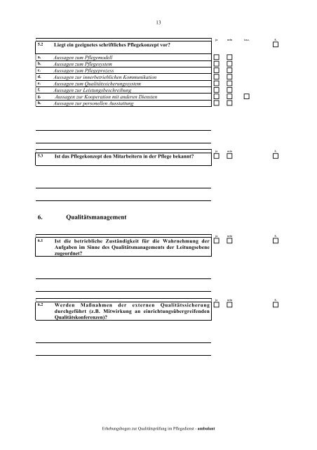 nach den §§ 112, 114 SGB XI in der ambulanten Pflege - 10 ...