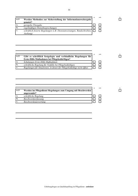 nach den §§ 112, 114 SGB XI in der ambulanten Pflege - 10 ...