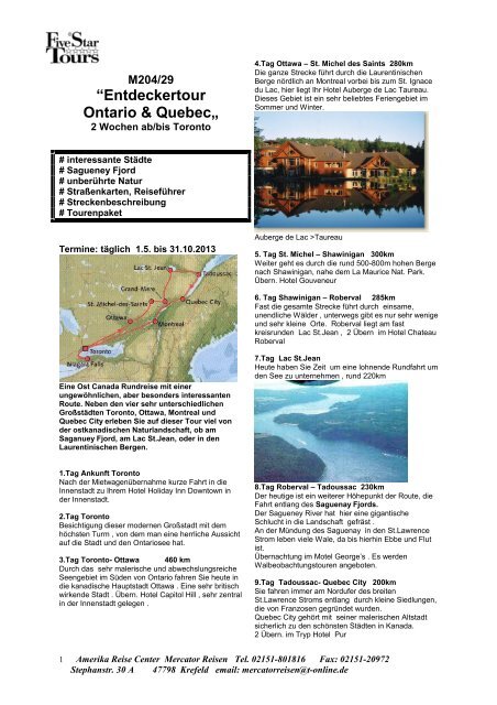 Programm 2013 im PDF Format - Mercator Reisen