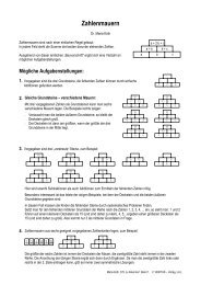 Zahlenmauern - Mathe Online