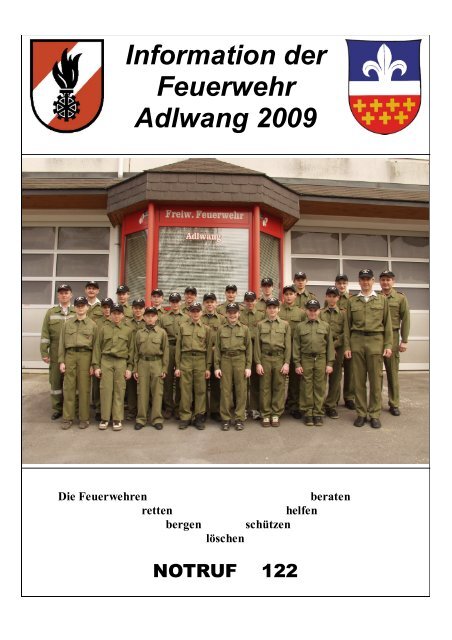 Information der Feuerwehr Adlwang 2009 - Freiwillige Feuerwehr ...