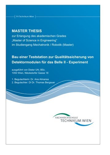 Master Thesis - HEPHY