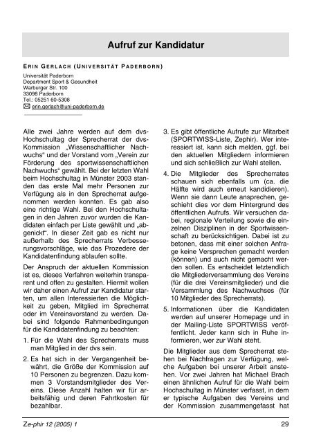 Download (PDF) - Sportwissenschaftlicher Nachwuchs