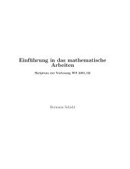 Einführung in das mathematische Arbeiten - Mathe Online