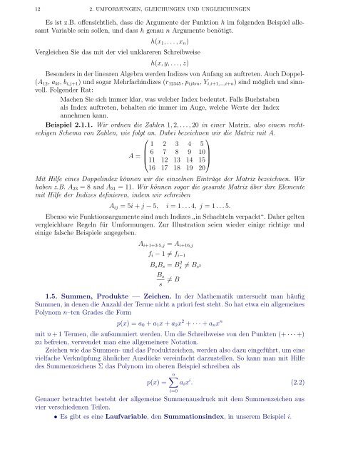 Einführung in das mathematische Arbeiten - Mathe Online