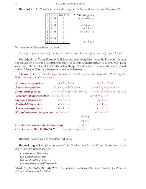 Einführung in das mathematische Arbeiten - Mathe Online