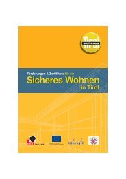 Sicheres Wohnen - Verein Sicheres Tirol