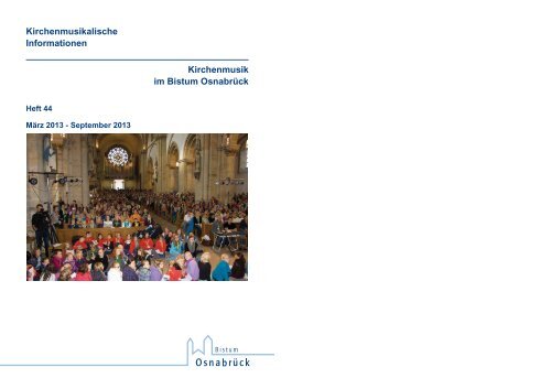 Kirchenmusikalischen Informationen - Kirchenmusik im Bistum ...