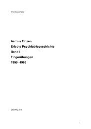 Erlebte Psychiatriegeschichte 1959 - Prof. Dr. med. Asmus Finzen