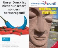 MEHR WEIBLICHE STRAFFÄLLIGE - Oberursel Stadtmagazin