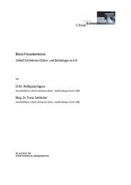 Bilanz-Pressekonferenz Schloß Schönbrunn Kultur- und ...