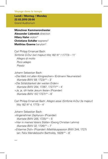 Abendprogramm (PDF) - Philharmonie Luxembourg