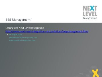 EEG Management Lösung - Next Level Integration