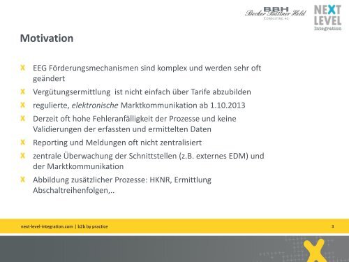 EEG Management Lösung - Next Level Integration
