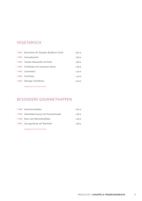 Preisliste als Download - Achim Sommer