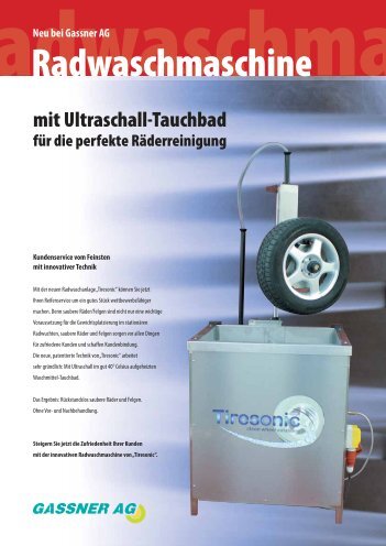 Radwaschmaschine - Gassner AG