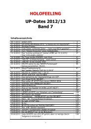 Holofeeling UP-Dates Band 7 - Heiko Drewes