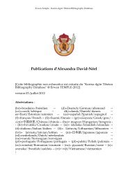 DAVID-NEEL publications - copie - Bibliographie du Tibet