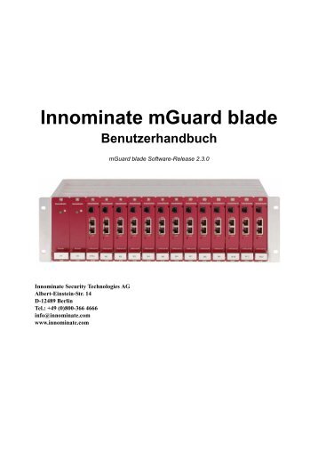 Innominate mGuard blade - Innominate Security Technologies AG