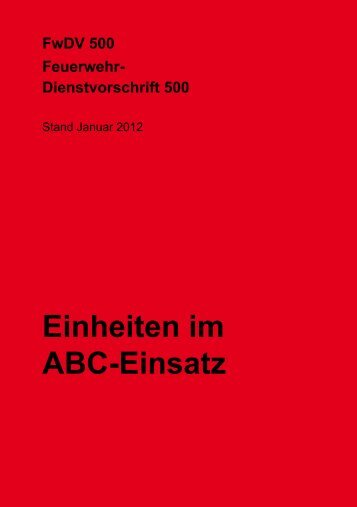 Einheiten im ABC-Einsatz - Staatliche Feuerwehrschule Würzburg