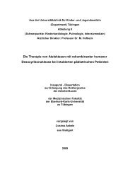 Die Therapie von Atelektasen mit rekombinanter humaner ...