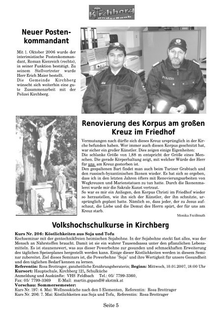 ZUHAUSE MEIN - Gemeinde Kirchberg an der Raab