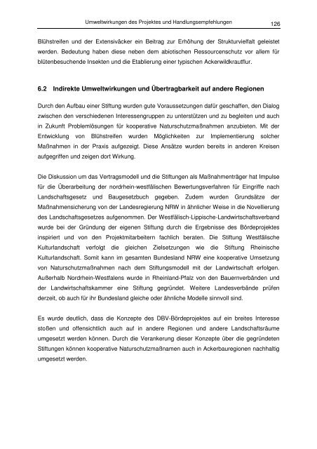 Abschlussbericht Bördeprojekt - Stiftung Rheinische Kulturlandschaft